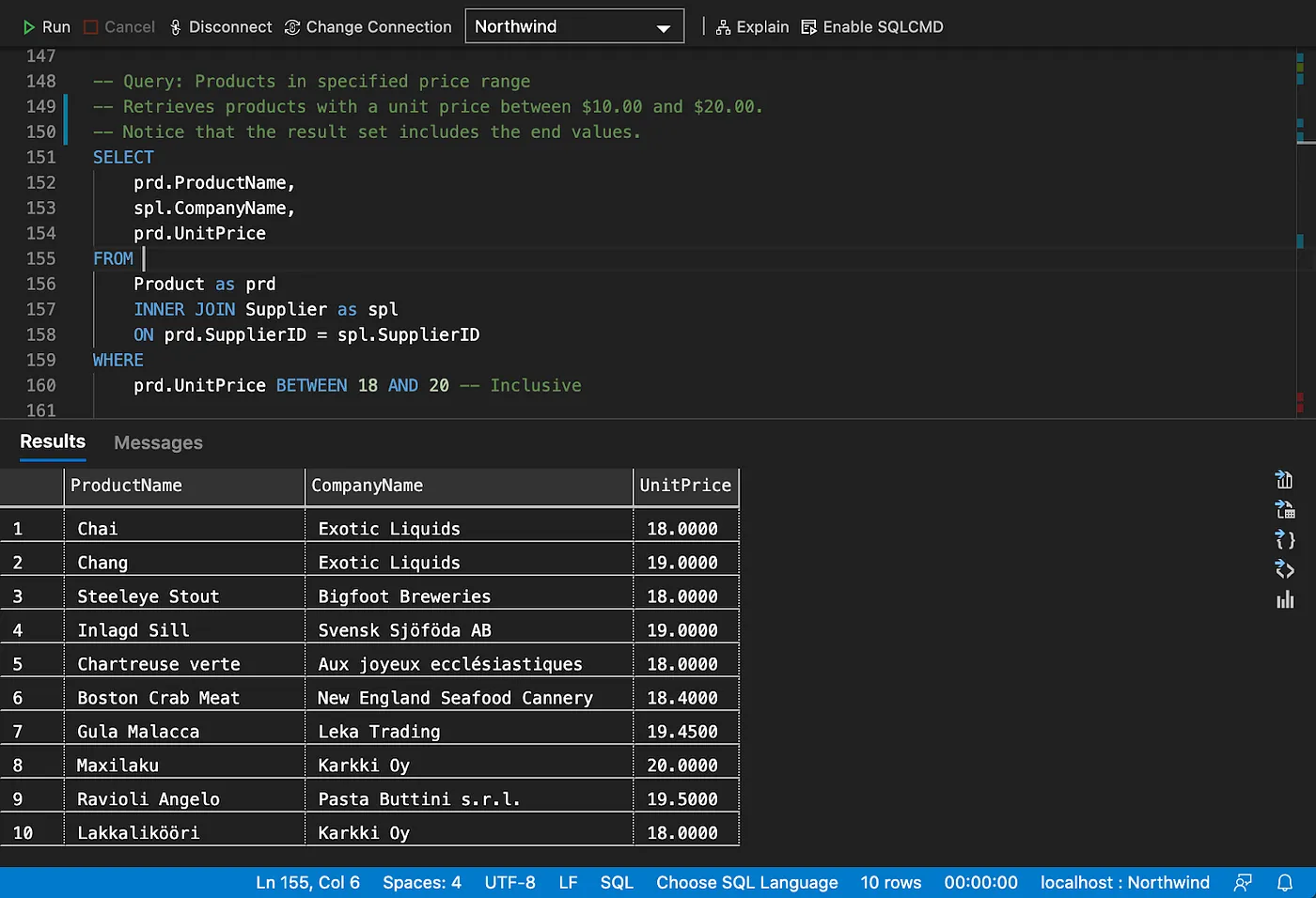 Filtering on ranges