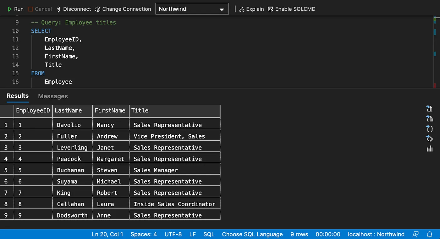 Basic Select with Specified Columns